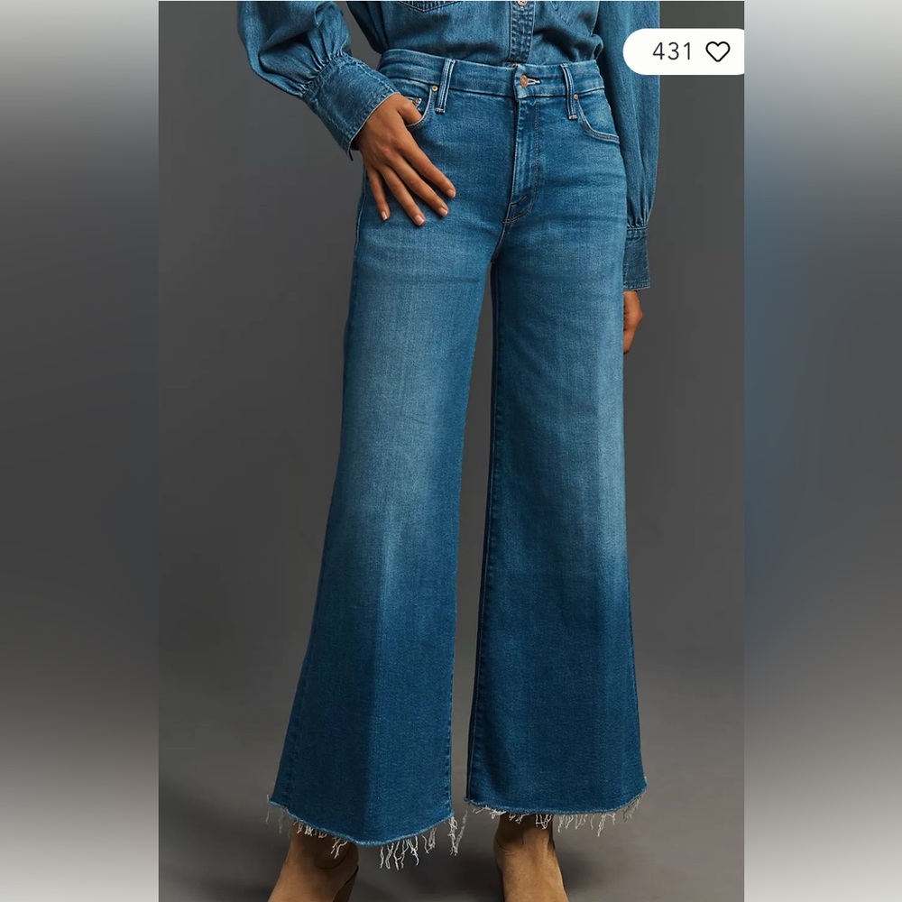 Anthropologie Pilcro Blue Flare Wide Leg Jeans
